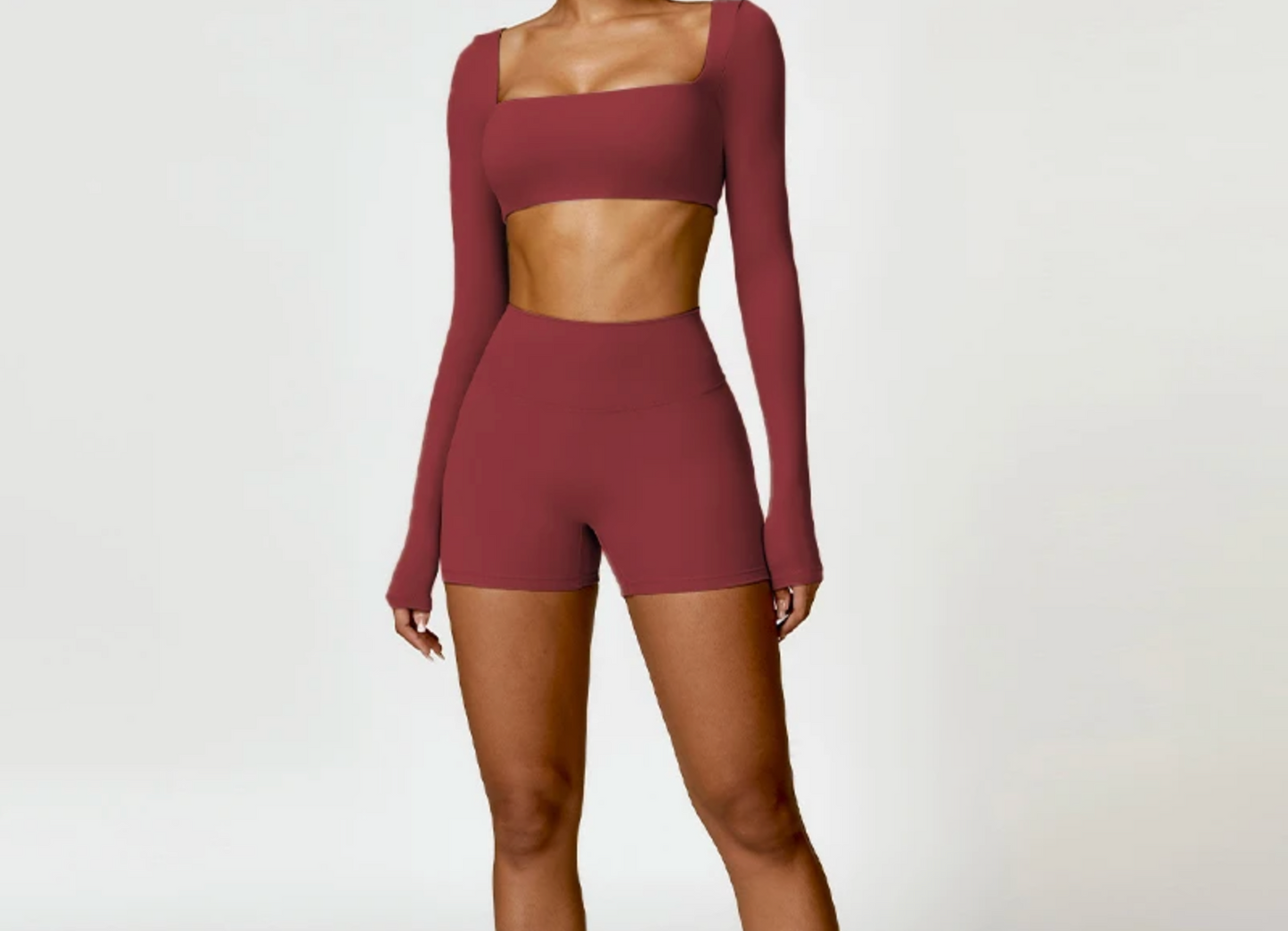 Pilates Set – Langarm-Top & Capri-Leggings | Tre Nove Milano