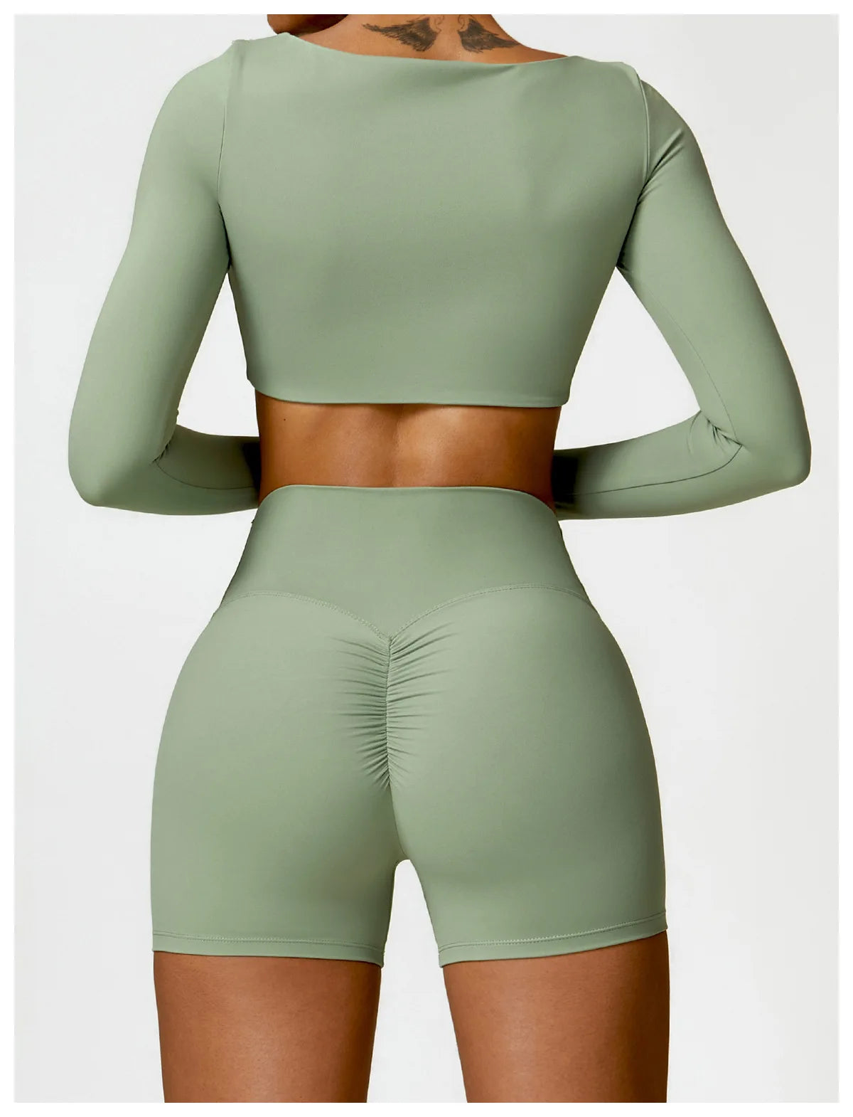Pilates Set – Langarm-Top & Capri-Leggings | Tre Nove Milano