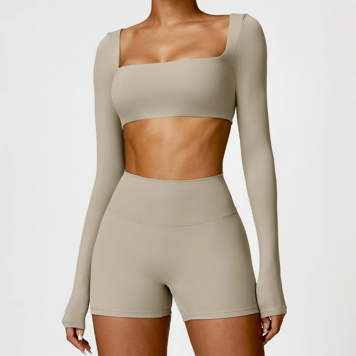 Pilates Set – Langarm-Top & Capri-Leggings | Tre Nove Milano