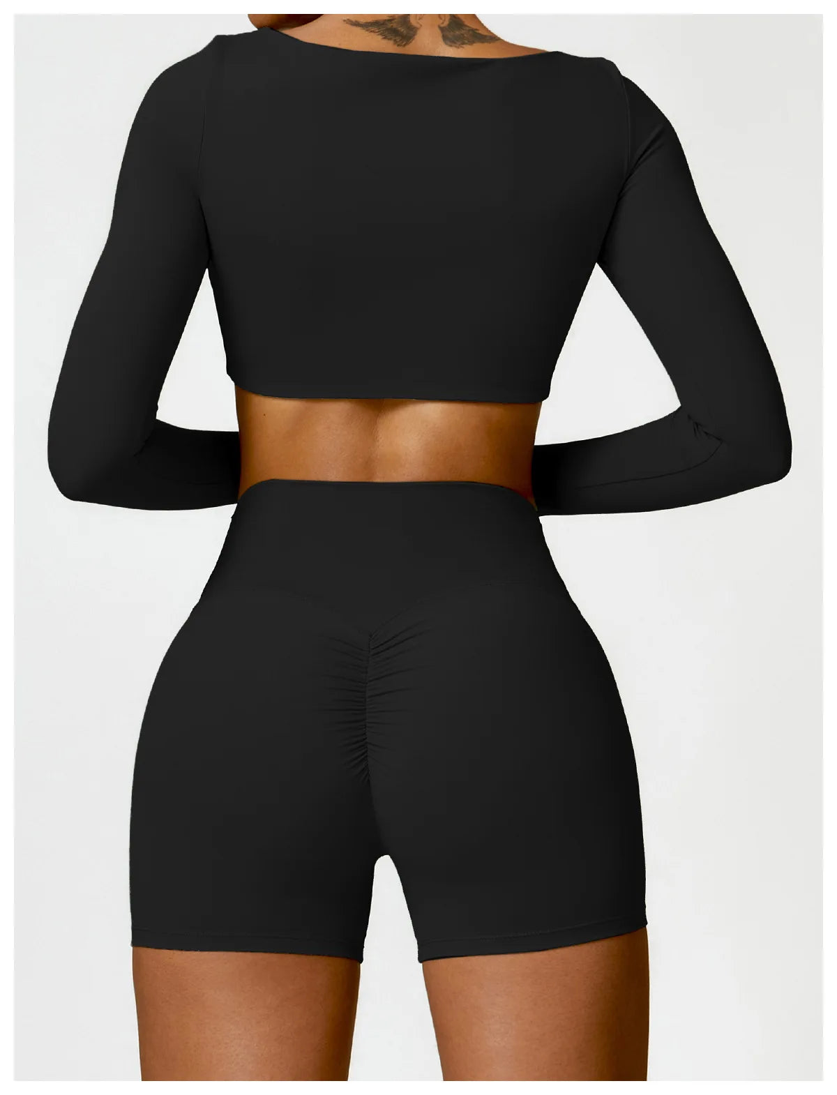 Pilates Set – Langarm-Top & Capri-Leggings | Tre Nove Milano