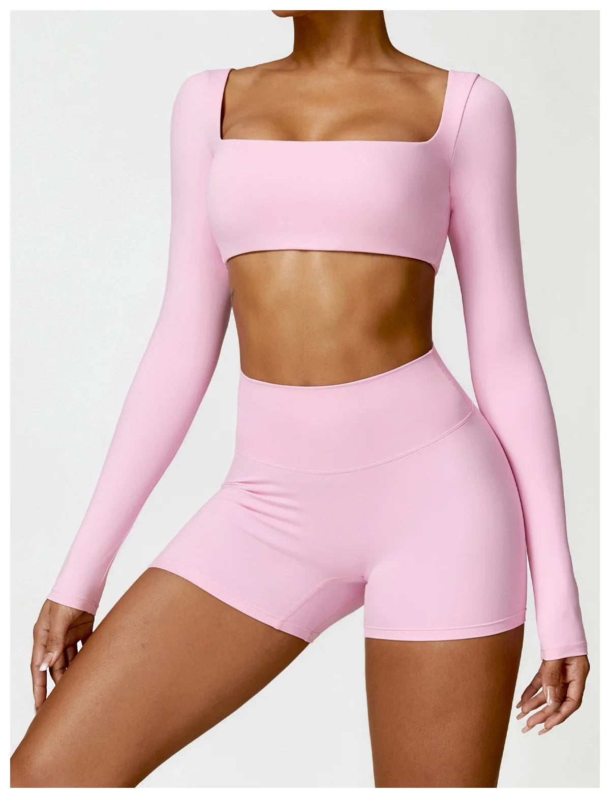 Pilates Set – Langarm-Top & Capri-Leggings | Tre Nove Milano