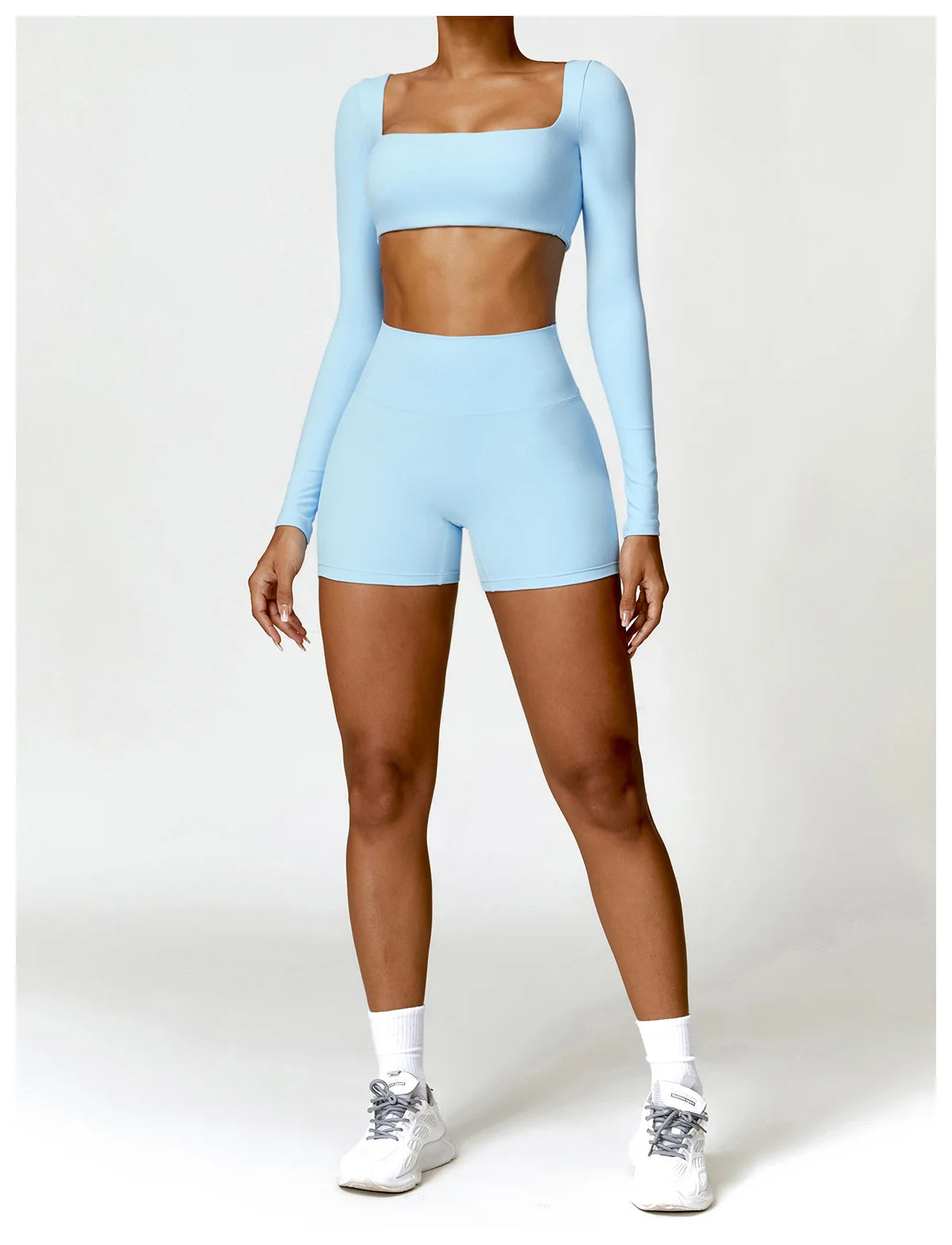 Pilates Set – Langarm-Top & Capri-Leggings | Tre Nove Milano